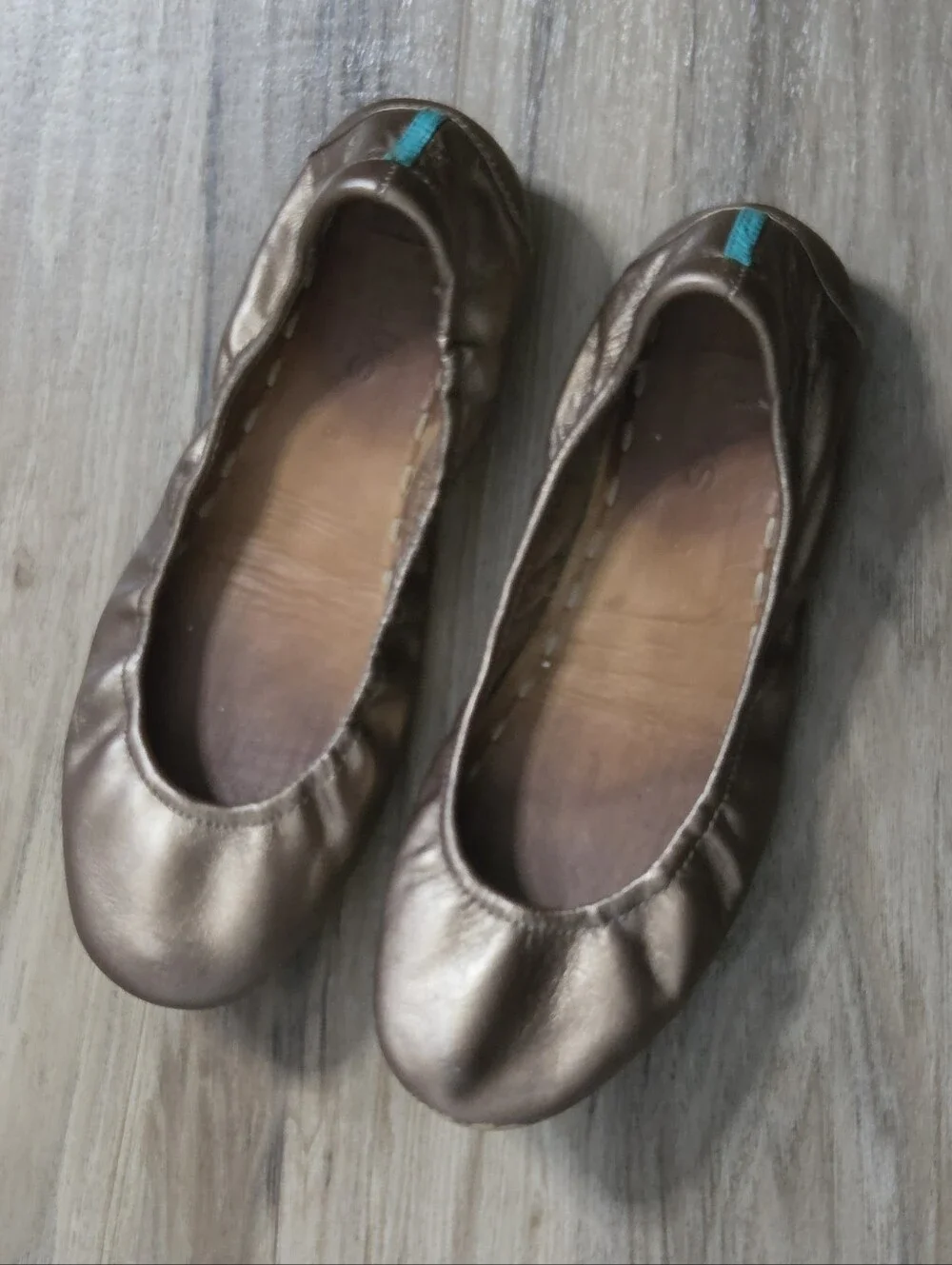 Tieks Metallic Bronze Ballet Flats